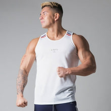 Load image into Gallery viewer, Mesh Quick Dry Tank Tops Men Gym Fitness Bodybuilding Sports