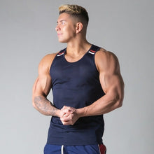 Load image into Gallery viewer, Mesh Quick Dry Tank Tops Men Gym Fitness Bodybuilding Sports
