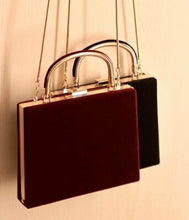 Load image into Gallery viewer, Metal Clasp Women Handbags Unique Design Female Velvet Shoulder Bags