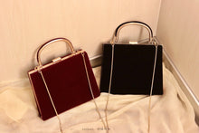 Load image into Gallery viewer, Metal Clasp Women Handbags Unique Design Female Velvet Shoulder Bags