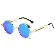 Load image into Gallery viewer, Metal Steam Punk Style Sunglasses Retro Round