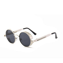 Load image into Gallery viewer, Metal Steam Punk Style Sunglasses Retro Round
