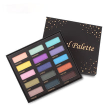 Load image into Gallery viewer, 15 colors shimmer eyeshadow palette waterproof gold purple blue