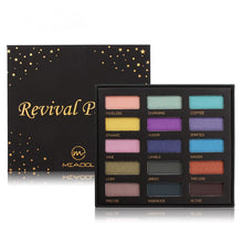 Load image into Gallery viewer, 15 colors shimmer eyeshadow palette waterproof gold purple blue
