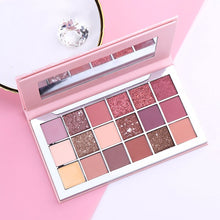 Load image into Gallery viewer, 18 colors eyeshadow palette desert rose purple poplar color
