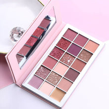 Load image into Gallery viewer, 18 colors eyeshadow palette desert rose purple poplar color