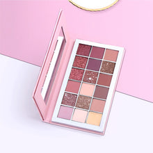 Load image into Gallery viewer, 18 colors eyeshadow palette desert rose purple poplar color