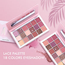 Load image into Gallery viewer, 18 colors eyeshadow palette desert rose purple poplar color