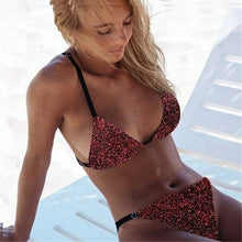 Load image into Gallery viewer, Micro Bikini Push Up Swimsuit Female Swimwear Women Summer Printing - Sophornlilly