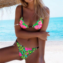Load image into Gallery viewer, Micro Bikini Push Up Swimsuit Female Swimwear Women Summer Printing - Sophornlilly