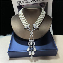 Load image into Gallery viewer, Micro inlay zircon clasp accessory 45 48cm 3 4mm white freshwater