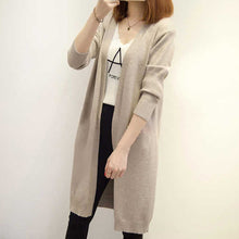Load image into Gallery viewer, Mid-length Cardigan Sweater Long Sleeve