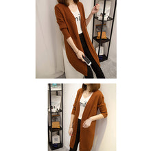 Load image into Gallery viewer, Mid-length Cardigan Sweater Long Sleeve