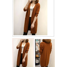 Load image into Gallery viewer, Mid-length Cardigan Sweater Long Sleeve