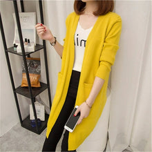 Load image into Gallery viewer, Mid-length Cardigan Sweater Long-sleeved