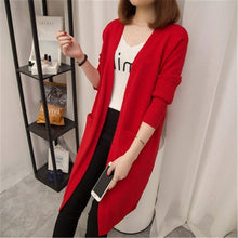 Load image into Gallery viewer, Mid-length Cardigan Sweater Long-sleeved