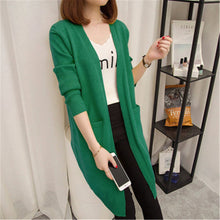Load image into Gallery viewer, Mid-length Cardigan Sweater Long-sleeved