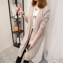 Load image into Gallery viewer, Mid-length Cardigan Sweater Long-sleeved
