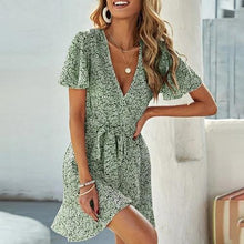 Load image into Gallery viewer, Yellow Beach Boho Dress Summer  Women Plus Size Wrap - Sophornlilly