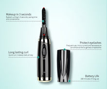 Load image into Gallery viewer, Mini Electric Heated Eyelash Curler Heated Makeup Eye Lashes Heated
