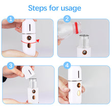 Load image into Gallery viewer, Mini Face Steamer Usb Rechargeable Humidifier Nano Nebulizer Portable