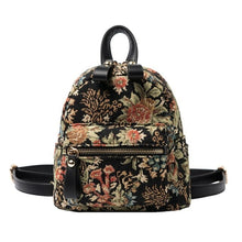 Load image into Gallery viewer, Mini National Embroidery Women Backpack Retro Canvas Backpacks