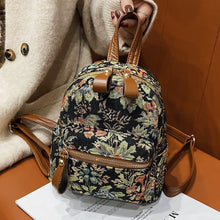 Load image into Gallery viewer, Mini National Embroidery Women Backpack Retro Canvas Backpacks