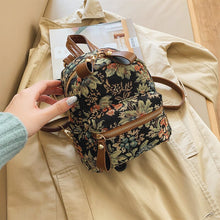 Load image into Gallery viewer, Mini National Embroidery Women Backpack Retro Canvas Backpacks