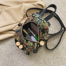 Load image into Gallery viewer, Mini National Embroidery Women Backpack Retro Canvas Backpacks