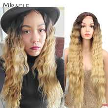 Load image into Gallery viewer, Miracle Lolita Deep Wave Synthetic Lace Wigs Cosplay T Part Lace Wig