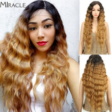 Load image into Gallery viewer, Miracle Lolita Deep Wave Synthetic Lace Wigs Cosplay T Part Lace Wig