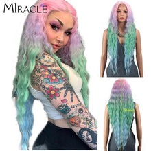Load image into Gallery viewer, Miracle Lolita Deep Wave Synthetic Lace Wigs Cosplay T Part Lace Wig