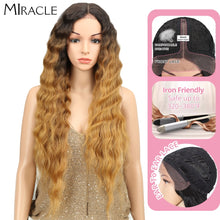 Load image into Gallery viewer, Miracle Lolita Deep Wave Synthetic Lace Wigs Cosplay T Part Lace Wig