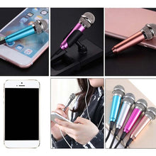 Load image into Gallery viewer, Mobile K Song Microphone With Headphones Singing Bar Mini Microphone