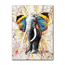 Load image into Gallery viewer, Modern Colorful Graffiti Canvas Paintings Butterfly Elephant Posters