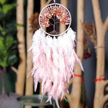 Load image into Gallery viewer, Modern Style Handmade Weave Dreams Catcher PendantColorful Stones Tree