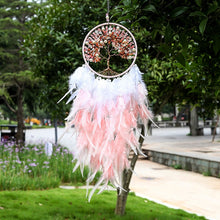 Load image into Gallery viewer, Modern Style Handmade Weave Dreams Catcher PendantColorful Stones Tree