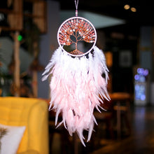 Load image into Gallery viewer, Modern Style Handmade Weave Dreams Catcher PendantColorful Stones Tree