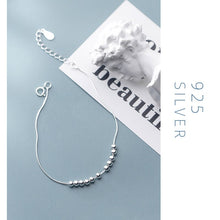 Load image into Gallery viewer, Sterling Silver Simple Little Balls Anklet