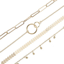 Load image into Gallery viewer, Modyle Bohemian Simple Gold Color Metal Bracelet Set for Women Punk