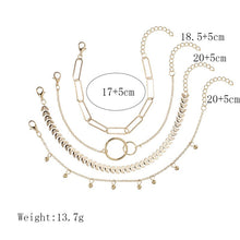 Load image into Gallery viewer, Modyle Bohemian Simple Gold Color Metal Bracelet Set for Women Punk