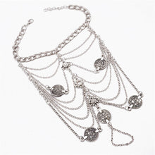 Load image into Gallery viewer, New Fashion Summer Sexy Silver Color Tassel Anklet for women