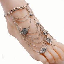 Load image into Gallery viewer, New Fashion Summer Sexy Silver Color Tassel Anklet for women