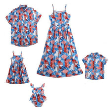 Load image into Gallery viewer, Mom Daughter Dress Summer Family Matching Clothing Shorts Man