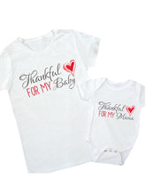 Load image into Gallery viewer, Mom and Daughter Matching Letter Baby Clothes Family Look My Woman T