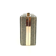 Load image into Gallery viewer, Money Clutch Rhinestone Purse 10000 Dollars Stack of Cash Evening