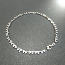 Load image into Gallery viewer, Morocc silver Silver Anklet July new Silver Triangle Anklet