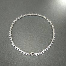 Load image into Gallery viewer, Morocc silver Silver Anklet July new Silver Triangle Anklet