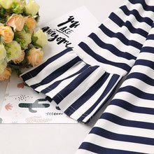 Load image into Gallery viewer, Mother Daughter Dress O neck Striped Dresses Casual Clothes Family