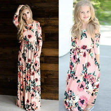 Load image into Gallery viewer, Mother Daughter Dresses Long Dress Casual for Mom &amp; Daughter Dress